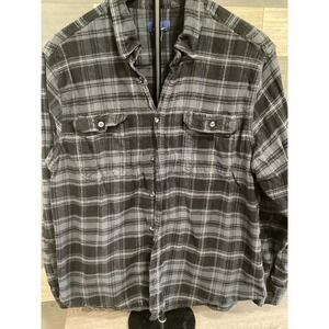 Men's George Flannel Shirt Size XL Plaid Collared Button Down Long Sleeve Soft